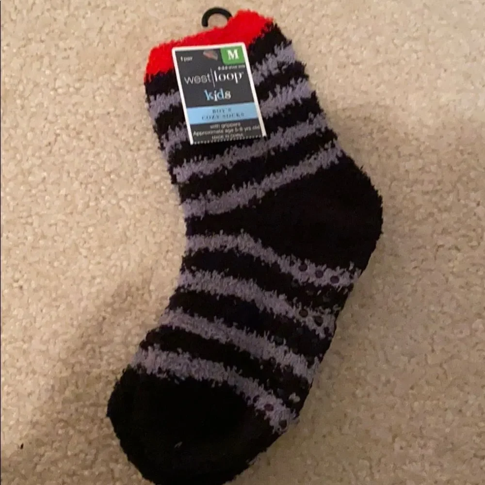 Boys Cozy Socks with grippers.